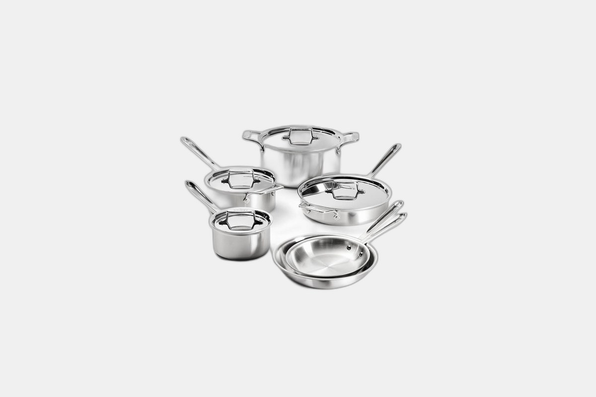 All-Clad D5 5-Ply Stainless-Steel 10-Piece Cookware Set
