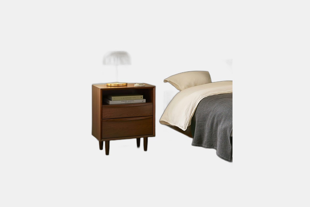 Article Lenia 2-Drawer Nightstand (Walnut)