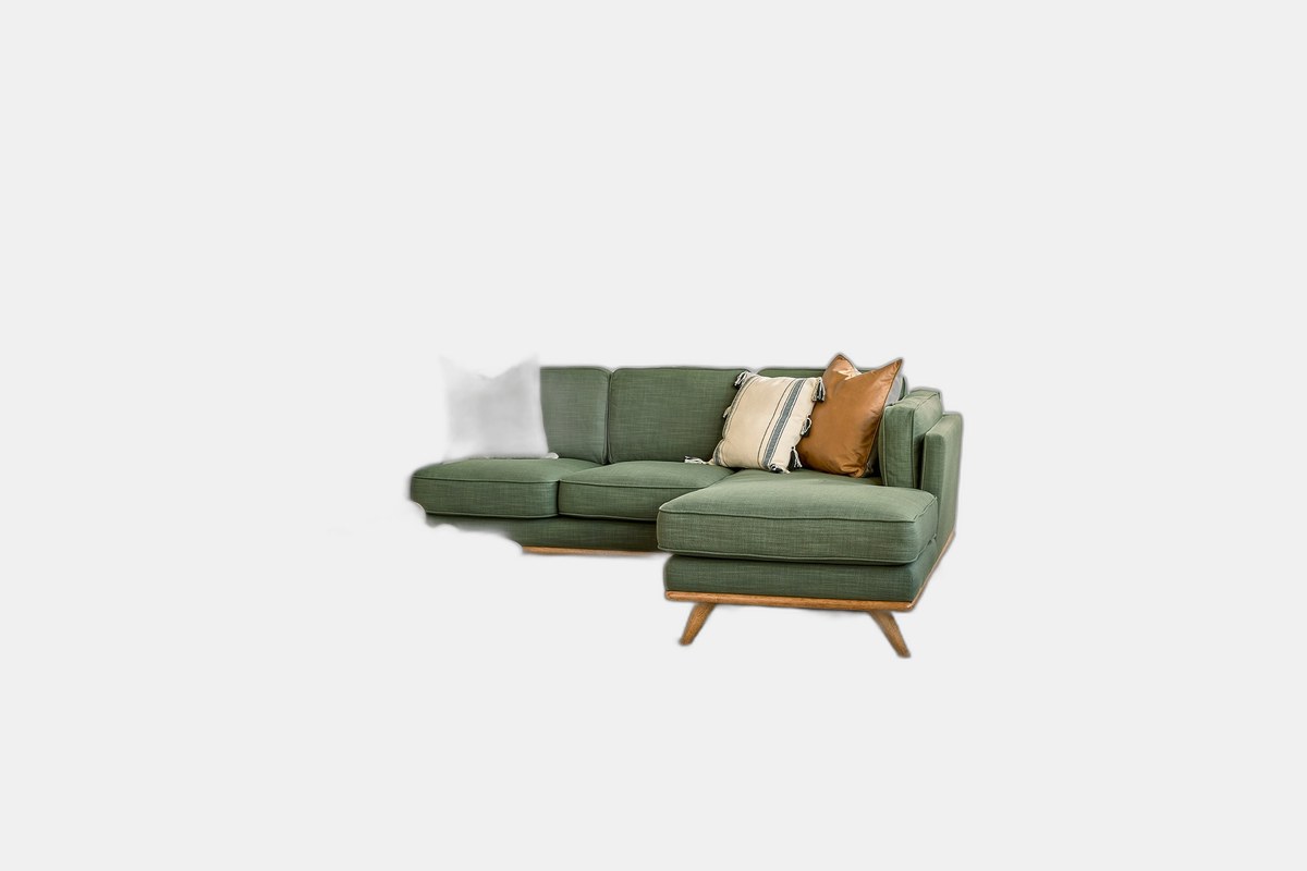 Article Timber 93″ Right Sectional – Olio Green