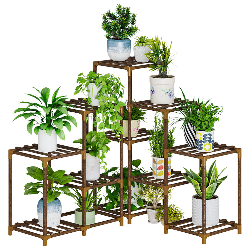 Bamworld 3-Tier Wood Plant Stand