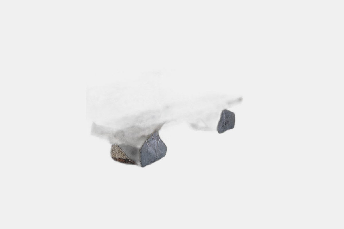 Basalt Stone Garden Bench
