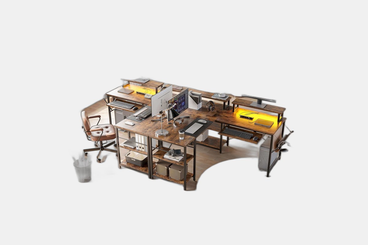 Bestier L-Shaped Desk