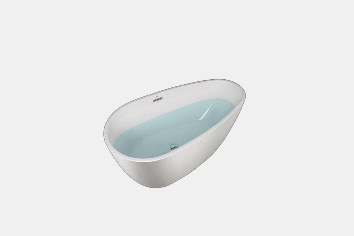 FerdY Tamago 55-Inch Acrylic Freestanding Bathtub