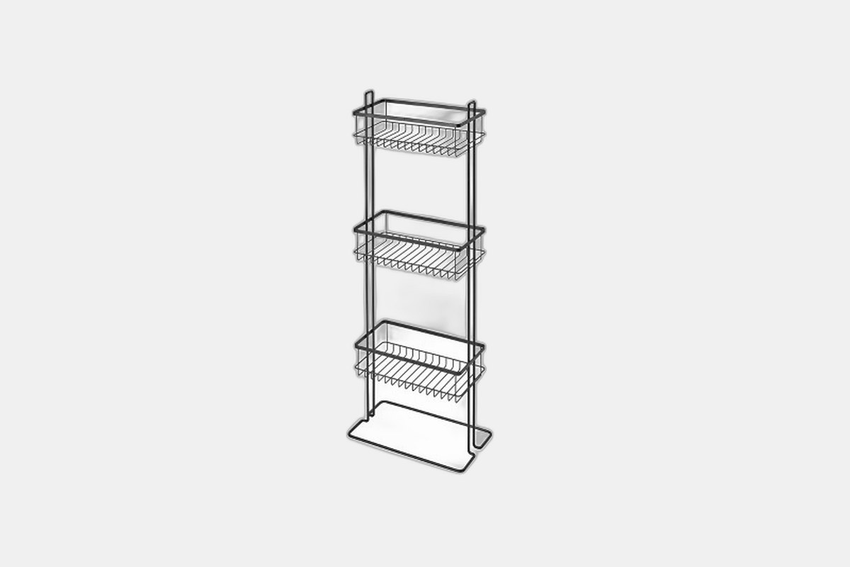 iDesign Forma 3-Tier Freestanding Shower Caddy