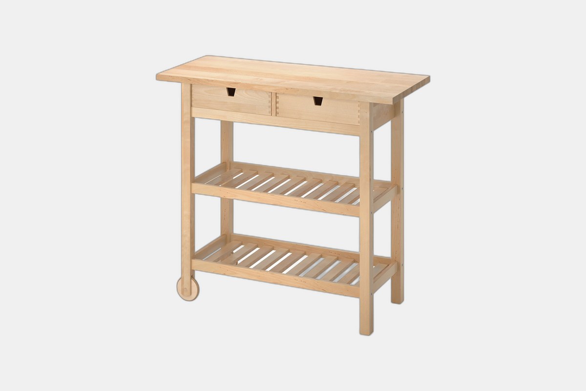 IKEA FÖRHÖJA Kitchen Cart in Birch