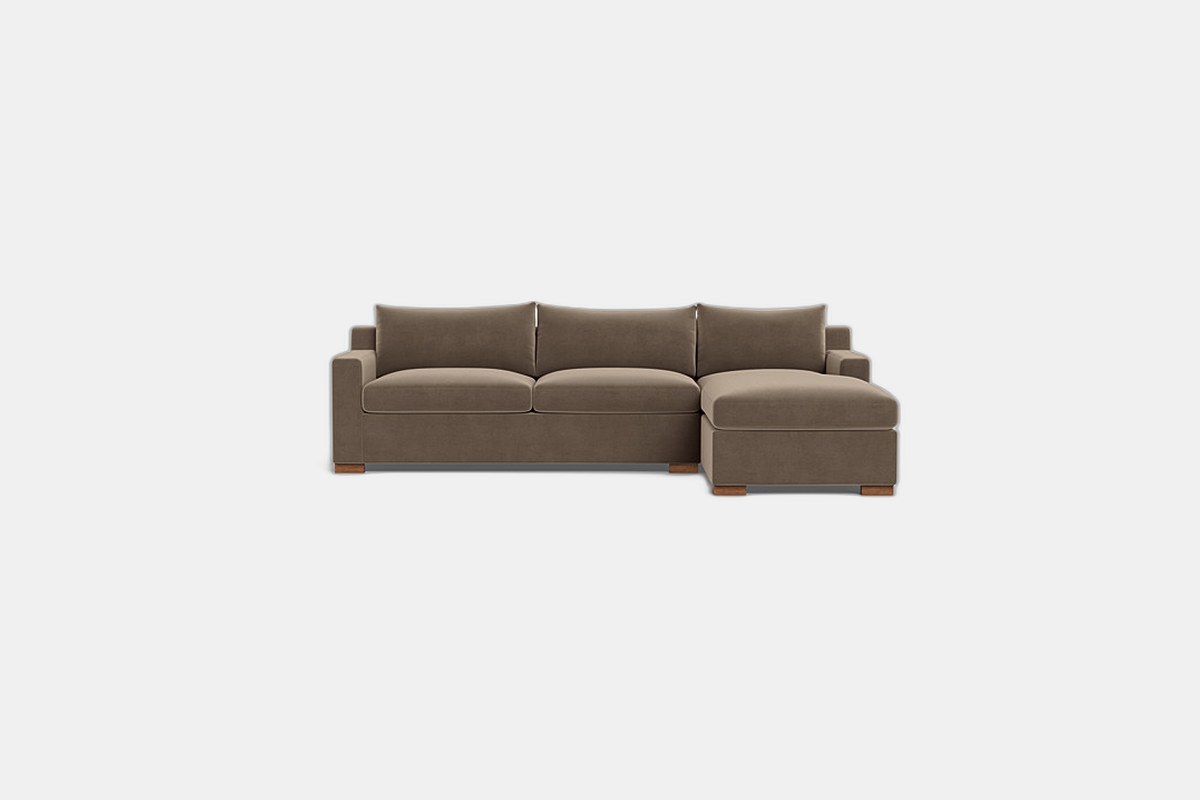 Interior Define Sloan Chaise Sleeper Sectional