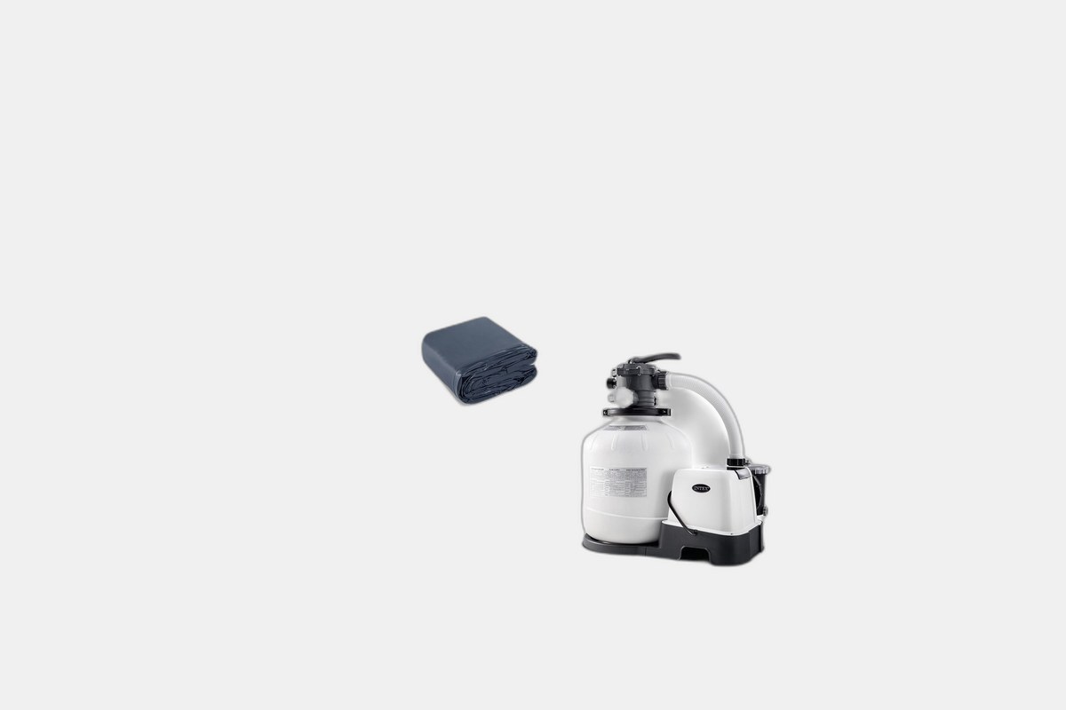 Intex 18ft x 9ft x 52in Ultra XTR Rectangular Frame Pool Set