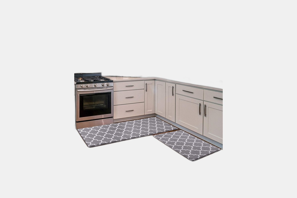 KMAT Kitchen Mat - 2PCS Cushioned Anti-Fatigue Rug