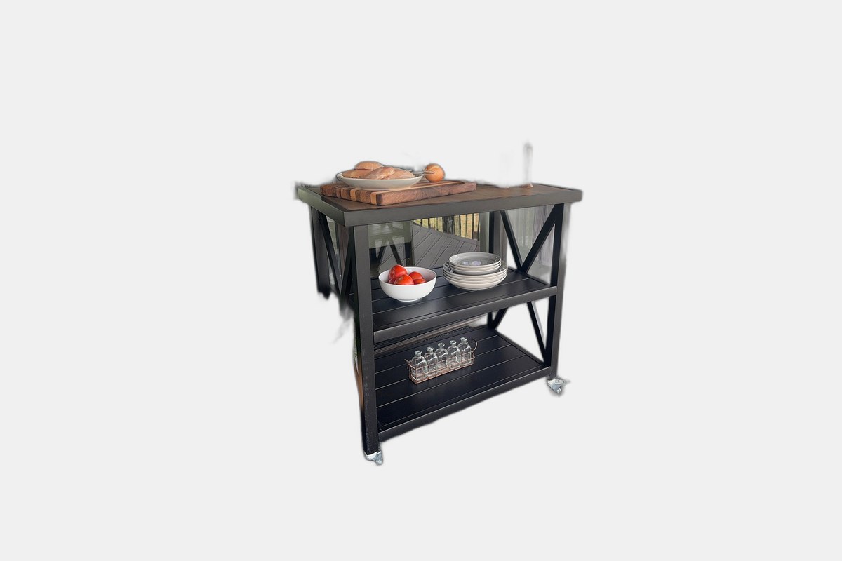 PHI VILLA Kitchen Island Cart