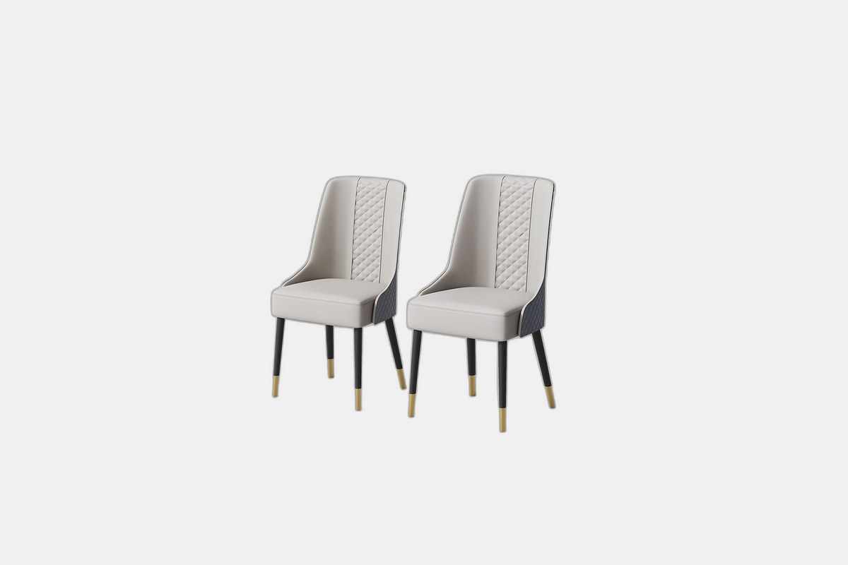 POVISION Kuna Wide Tufted Side Chair (Set of 2)