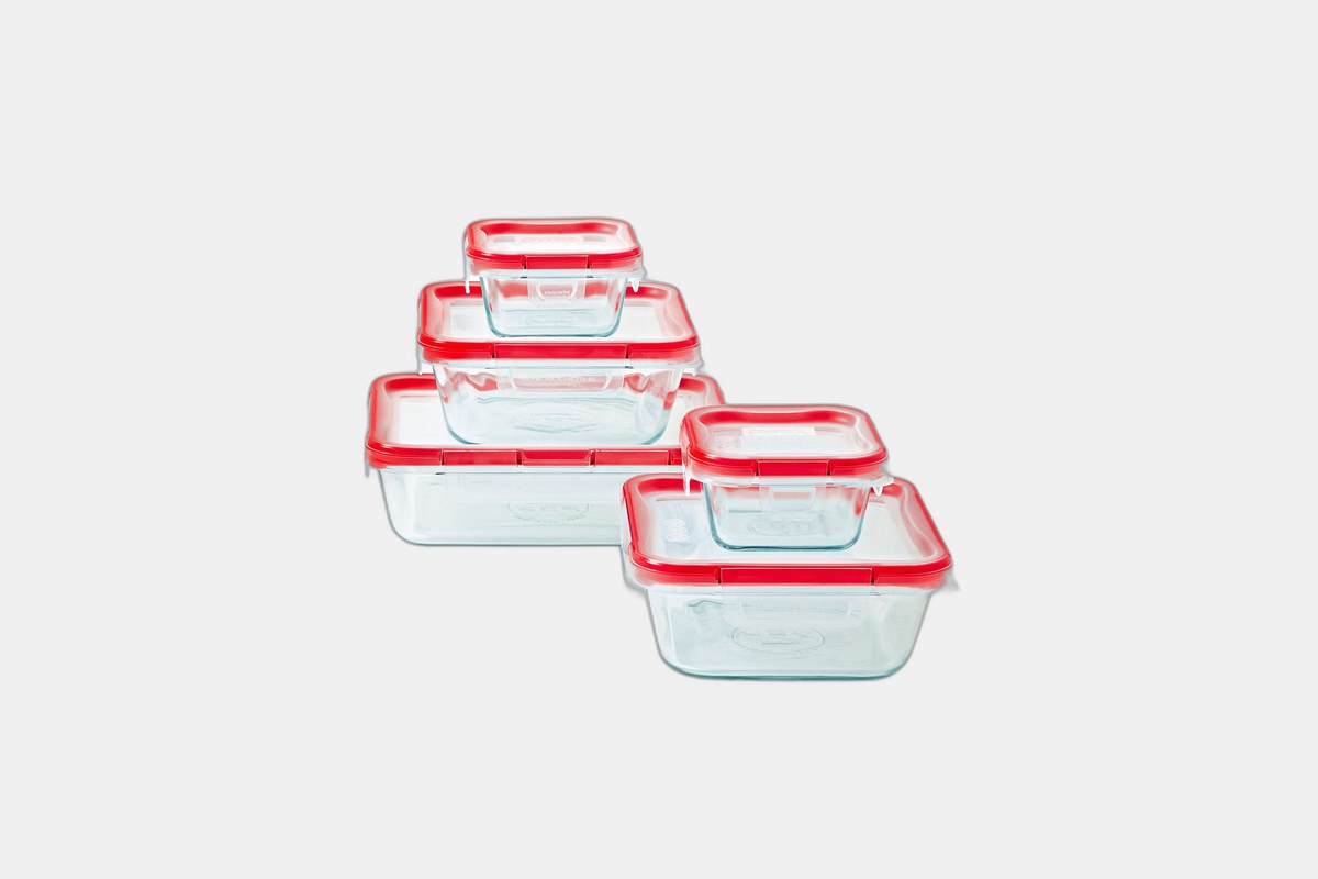 Pyrex Freshlock 10-Piece Glass Storage Set