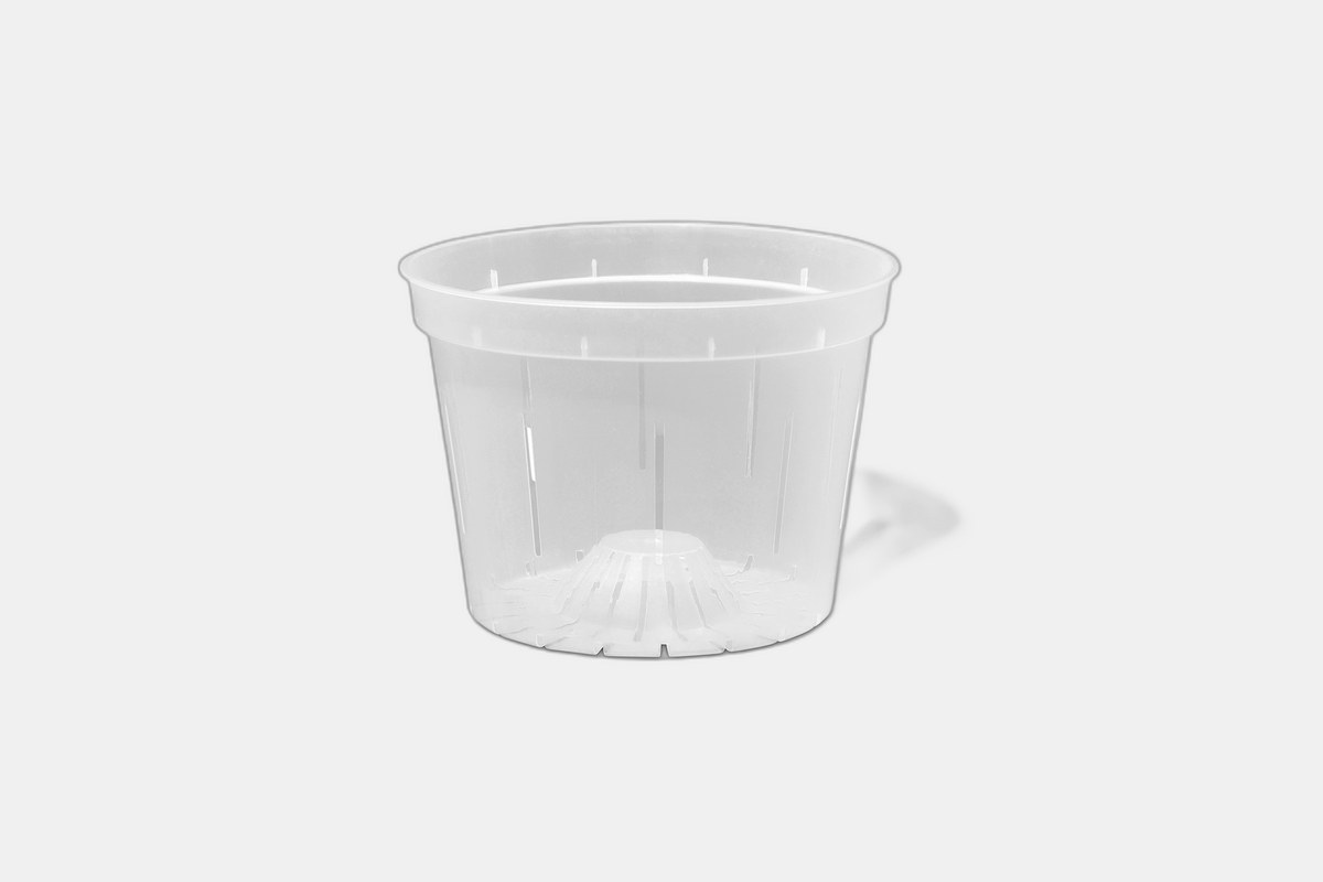 rePotme Clear Slotted Orchid Pot