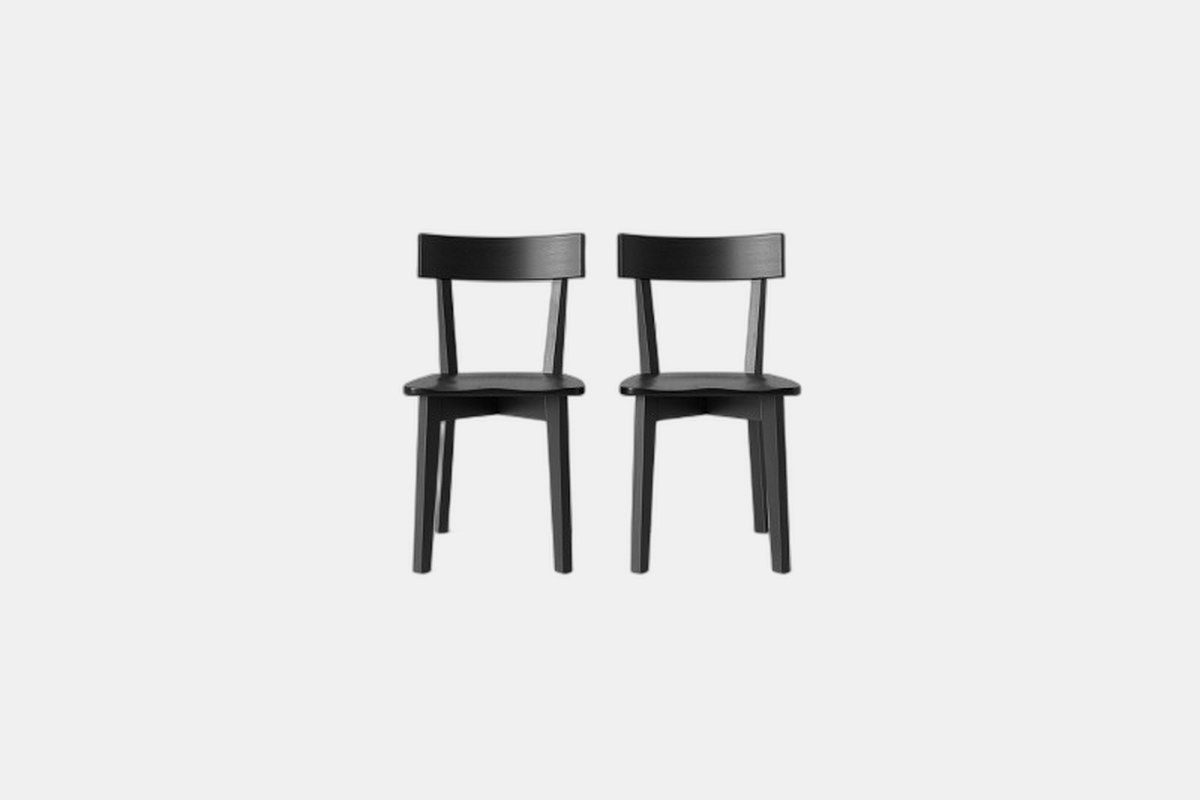 Target Threshold Bombelli Modern Dining Chair (Set of 2, Black)