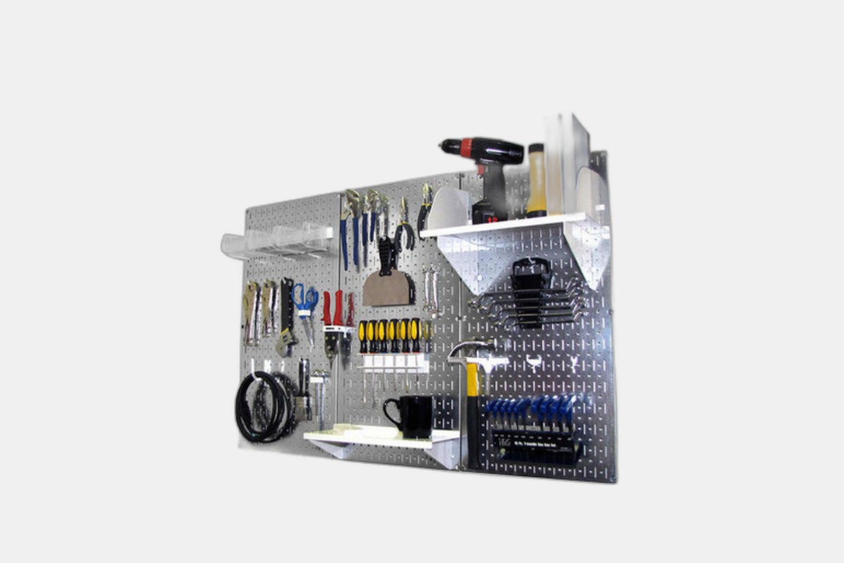 Wall Control Metal Pegboard Standard Tool Storage Kit