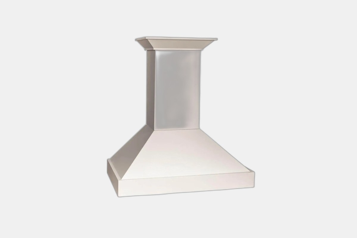 ZLINE Ducted Wooden Wall Mount Range Hood in Cottage White (KBTT-36)